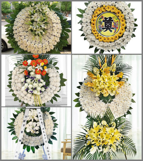 山西阳泉郊区旧街乡南沟村花圈速递